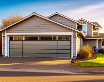 New garage door enhancing curb appeal