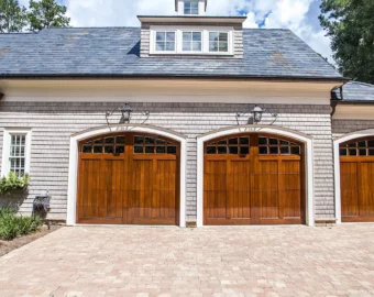 luxury wooden garage door