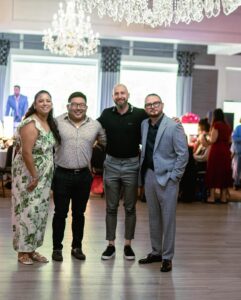 Stacy, allan, Kevin at be our guest event