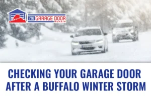 Checking Garage Door After Buffalo Winter Storm