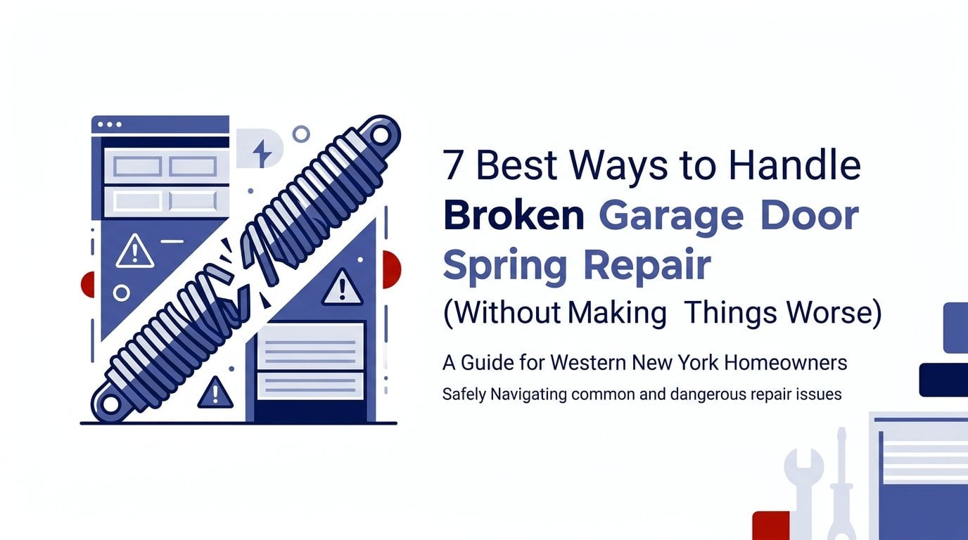 Best Ways To Handle Broken Garage Door Spring Repair (Without Making Things Worse)